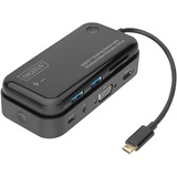 Digitus USB-C Docking Station, Dockingstation HDMI. VGA, USB-A, USB-C, 3,5mm, SD/MicroSD