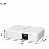 Epson CO-FH01, LCD-Beamer weiß, FullHD, 3LCD-Technologie, Lautsprecher