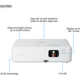 Epson CO-FH01, LCD-Beamer weiß, FullHD, 3LCD-Technologie, Lautsprecher