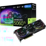 PNY GeForce RTX 5060 Ti ARGB OC 8GB, Grafikkarte DLSS 4, 3x DisplayPort, 1x HDMI 2.1