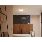 Philips HUE White Ambiance Devere Deckenleuchte M, LED-Leuchte silber, inkl. Dimmschalter