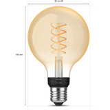 Philips HUE White E27 Filament Globe G93 550 Lumen, LED-Lampe 