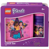Room Copenhagen LEGO Lunch-Box Set Friends lila/pink, 2-teilig, mit Trinkflasche
