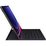 SAMSUNG Book Cover Keyboard Slim EF-DX810 für das Galaxy Tab S9+, Tastatur schwarz, DE-Layout