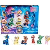 Spin Master Paw Patrol: Der Mighty Kinofilm, Geschenkset mit 6 Superhelden-Spielfiguren 