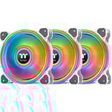 Thermaltake Riing Quad 12 RGB Radiator Fan TT Premium Edition 3 Pack, Gehäuselüfter weiß, 3er Set, 1x Controller, 120 mm