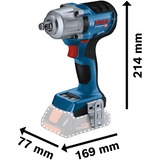 Bosch Professional Akku-Schlagschrauber GDS 18V-450 HC Professional, 18Volt blau/schwarz, 2x Li-Ionen Akku 5,0Ah, in L-BOXX