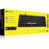 Corsair K65 PRO MINI, Gaming-Tastatur schwarz, DE-Layout, Corsair OPX