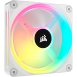 Corsair iCUE LINK QX120 RGB 120-mm-PWM-Lüfter, Gehäuselüfter weiß, Erweiterungskit, 120 mm