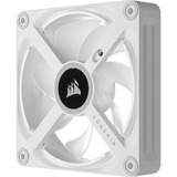 Corsair iCUE LINK QX120 RGB 120-mm-PWM-Lüfter, Gehäuselüfter weiß, Erweiterungskit, 120 mm