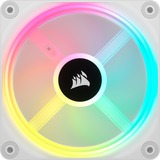 Corsair iCUE LINK QX120 RGB 120-mm-PWM-Lüfter, Gehäuselüfter weiß, Erweiterungskit, 120 mm