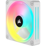 Corsair iCUE LINK QX120 RGB 120-mm-PWM-Lüfter, Gehäuselüfter weiß, Erweiterungskit, 120 mm