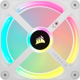 Corsair iCUE LINK QX120 RGB 120-mm-PWM-Lüfter, Gehäuselüfter weiß, Erweiterungskit, 120 mm