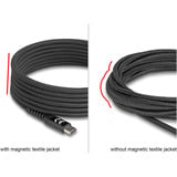 DeLOCK USB-C 2.0 Kabel mit magnetischer Textilummantelung schwarz, 2 Meter, PD 60 Watt