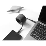 DeLOCK USB-C 2.0 Kabel mit magnetischer Textilummantelung schwarz, 2 Meter, PD 60 Watt