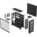 Fractal Design Pop 2 Air Black TG RGB, Tower-Gehäuse schwarz, Tempered Glass