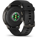 Garmin Venu 4 - 45 mm, Smartwatch schwarz/schiefergrau, Silikon-Armband in grau