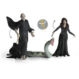 Schleich Wizarding World Lord Harry Potter - Voldemort mit Nagini & Bellatrix, Spielfigur 