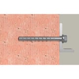 fischer Betonschraube UltraCut FBS II 8x55 5/- Sechskant mit U-Scheibe TX 50 Stück, verzinkt