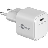 goobay 45 W USB-C PD GaN Schnellladegerät Nano weiß