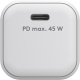 goobay 45 W USB-C PD GaN Schnellladegerät Nano weiß