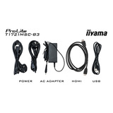 iiyama ProLite T1721MSC-B3, LED-Monitor 43 cm (17 Zoll), schwarz (matt), SXGA, TN, Touchscreen