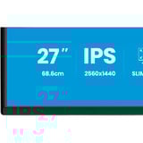 iiyama ProLite XB2792QSU-B1, LED-Monitor 68.6 cm (27 Zoll), schwarz (matt), QHD, IPS, HDMI, DP, USB-Hub, 120Hz Panel