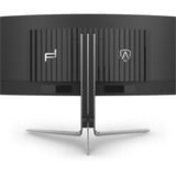 AOC OLED AGON PRO PD34, Gaming-Monitor 86.4 cm (34 Zoll), schwarz (matt)/silber, WQHD, Porsche Design, USB Hub, Adaptive-Sync, 240Hz Panel