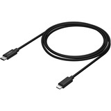 Ansmann USB 2.0 Adapterkabel, USB-C Stecker > Lightning Stecker schwarz, 2 Meter, Laden mit bis zu 60 Watt