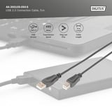 Digitus USB 2.0 Anschlusskabel USB-A (Stecker) > USB-B (Stecker) schwarz, 5 Meter