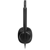 HP Poly Mission 425 Stereo-USB-Headset kabelgebunden Classic schwarz, USB Type-C und Type-A, Schaumstoff-Ohrpolster (Oberflächenmaterial)