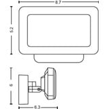 Philips Hue White Welcome Outdoor Flutlicht, LED-Leuchte schwarz