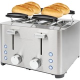 ProfiCook Toaster PC-TA 1252 edelstahl, 1.500 Watt, für 4 Scheiben Toast