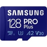 Samsung PRO Plus 128 GB SDXC (2023), Speicherkarte UHS-I U3, Class 10, V30, inkl. USB-Adapter