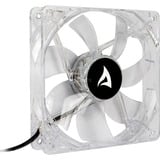 Sharkoon Gehäuselüfter Blaue LED BULK transparent, 3-Pin-/5,25"-Anschluss, 120 mm