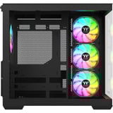 Thermaltake View 380 WS ARGB , Tower-Gehäuse schwarz/holz, Tempered Glass x 2, Holz-Struktur