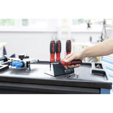 Wiha Drehmoment-Schraubendreher Set easyTorque, 13-teilig schwarz/rot, mit Werkbankständer