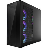 ARCTIC Xtender VG Mirrow Black Design, Tower-Gehäuse schwarz, Tempered Glass x 2 (verspiegelt)