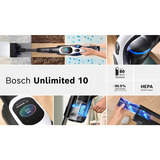 Bosch Home Unlimited 10 BCS1041WAC , Stielstaubsauger schwarz/weiß, mit Akku und Ladegerät