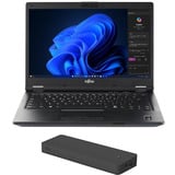 Fujitsu LIFEBOOK E548 Generalüberholt, Notebook schwarz, Intel® Core™ i5-8350U, Intel® UHD Graphics 620, 8 GB DDR4, 256 GB (256 GB SSD)
