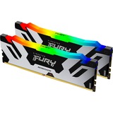 Kingston FURY DIMM 64 GB DDR5-6400 (2x 32 GB) Dual-Kit, Arbeitsspeicher schwarz, KF564C32RSAK2-64, Renegade RGB XMP, INTEL XMP