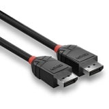 Lindy DisplayPort 1.2 Kabel Black Line, Stecker > Stecker schwarz, 2 Meter