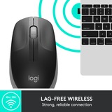 Logitech M190, Maus schwarz/grau