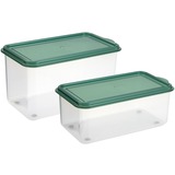 Nicer Dicer Speed Light Auffangbehälter transparent/grün, 4-teiliges Set