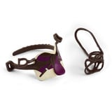 Schleich Horse Club Pura Raza Espanola Hengst mit Sattel und Zaumzeug, Spielfigur braun
