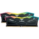 Team Group DIMM 32 GB DDR5-6000 (2x 16 GB) Dual-Kit, Arbeitsspeicher schwarz, FF3D532G6000HC30DC01, Delta RGB, INTEL XMP