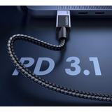 UGREEN L513 USB-C auf USB-C Lade- und Datenkabel schwarz/grau