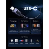UGREEN L513 USB-C auf USB-C Lade- und Datenkabel schwarz/grau