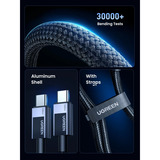 UGREEN L513 USB-C auf USB-C Lade- und Datenkabel schwarz/grau