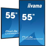 iiyama ProLite LH5560UHS-B2AG, Public Display schwarz (matt), UltraHD/4K, VA, Lautsprecher